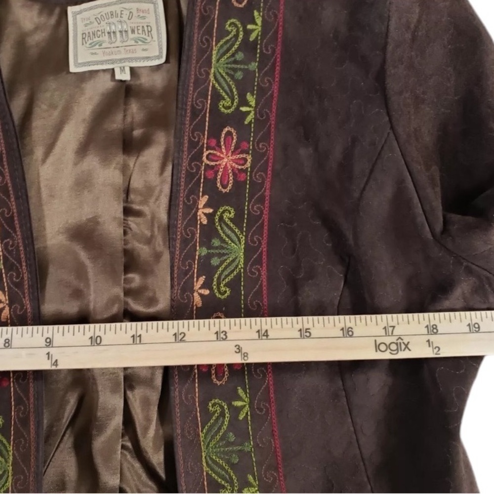 Double D Ranch Wear suede embroidered Peruvian Jacket limited edition RARE - Picture 14 of 14